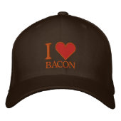 I LIEBE BACON BESTICKTE KAPPE (Vorderseite)