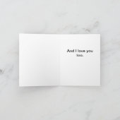 I Liebe Bacon Card Karte (Innenseite)