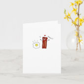 I Liebe Bacon Card Karte (Gelbe Blume)