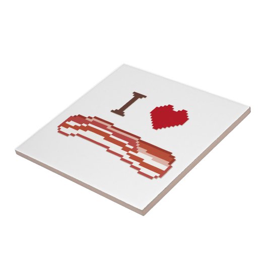 I Liebe Bacon Fliese (Seite)