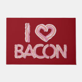 I Liebe Bacon Fußmatte (Vorderseite)