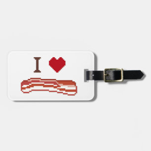 I Liebe Bacon Gepäckanhänger