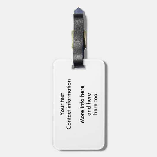 I Liebe Bacon Gepäckanhänger (Rückseite vertikal)