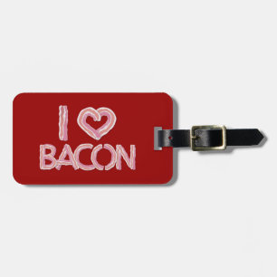 I Liebe Bacon Gepäckmarke Gepäckanhänger