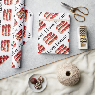 I Liebe Bacon Geschenkpapier