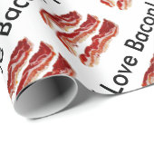 I Liebe Bacon Geschenkpapier (Rolleneckpunkt)