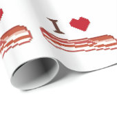 I Liebe Bacon Geschenkpapier (Rolleneckpunkt)