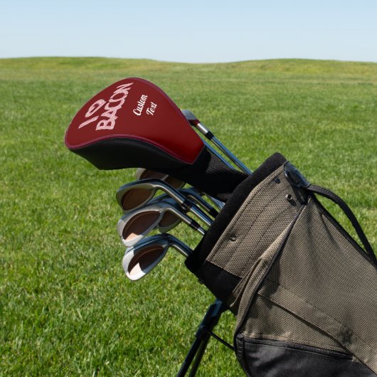 I Liebe Bacon Golf Headcover (In SItu)