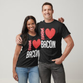I Liebe Bacon I Heart Bacon Frühstück Männer Fraue T-Shirt (Unisex)