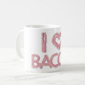 I Liebe Bacon Kaffeetasse (Vorderseite Links)
