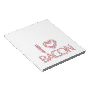 I Liebe Bacon Notizblock