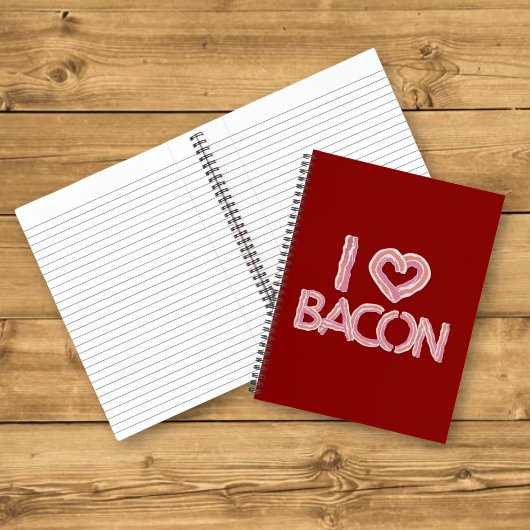 I Liebe Bacon Notizbuch