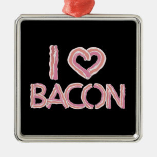 I Liebe Bacon Ornament Aus Metall