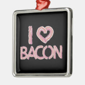 I Liebe Bacon Ornament Aus Metall (Links)
