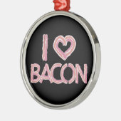 I Liebe Bacon Ornament Aus Metall (Links)