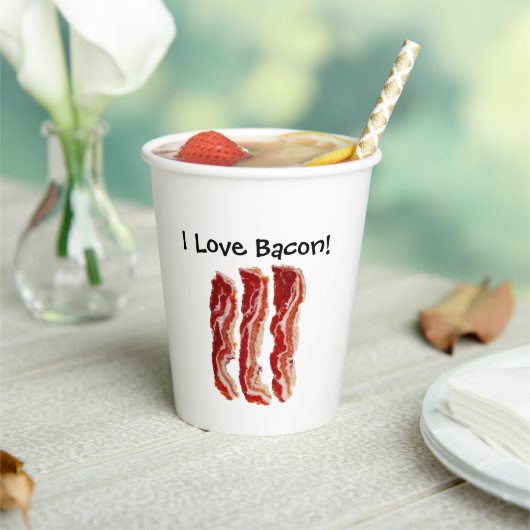 I Liebe Bacon Pappbecher (In Situ)