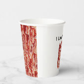 I Liebe Bacon Pappbecher (Rechts)
