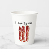 I Liebe Bacon Pappbecher (Vorderseite)