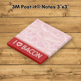 I Liebe Bacon Post-it Klebezettel