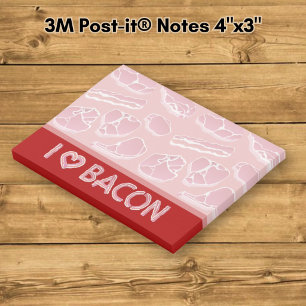 I Liebe Bacon Post-it Klebezettel
