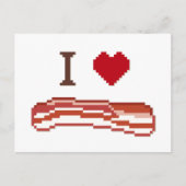 I Liebe Bacon Postkarte (Vorderseite)
