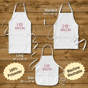 I Liebe Bacon Schürze