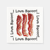 I Liebe Bacon Serviette (Vorderseite)