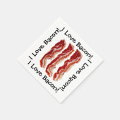 I Liebe Bacon Serviette (Ecke)