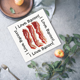 I Liebe Bacon Serviette