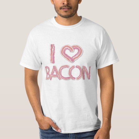 I Liebe Bacon T-Shirt (Vorderseite)