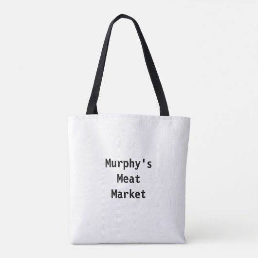 I Liebe Bacon Tasche (Rückseite)