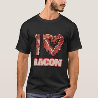 I Liebe Bacon Themed Words Funny American Meal Ges T-Shirt