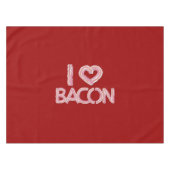 I Liebe Bacon Tischdecke (Vorderseite (Horizontal))