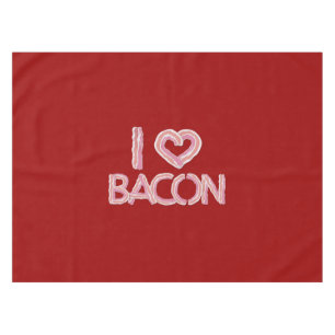 I Liebe Bacon Tischdecke