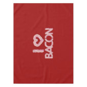 I Liebe Bacon Tischdecke (Vorderseite)