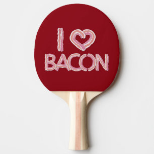 I Liebe Bacon Tischtennis Schläger