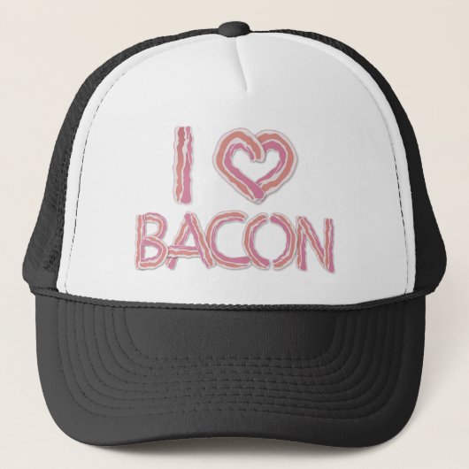 I Liebe Bacon Truckerkappe (Vorderseite)