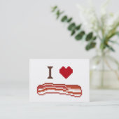 I Liebe Bacon Visitenkarte (Stehend Vorderseite)