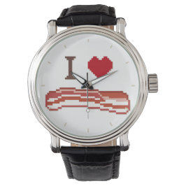 I Liebe Bacon Wrist Watch Armbanduhr