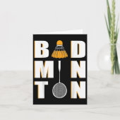 I Liebe Badminton - Badminton Karte (Vorderseite)