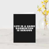 I Liebe Badminton Game Quote Design Badminton Karte (Gelbe Blume)