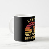 I Liebe Badminton Jump Smash Kaffeetasse (Vorderseite Links)