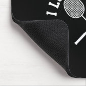 I Liebe Badminton Player Geschenk Retro Style Mousepad (Ecke)