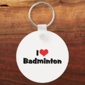 I Liebe Badminton Schlüsselanhänger (Vorderseite)