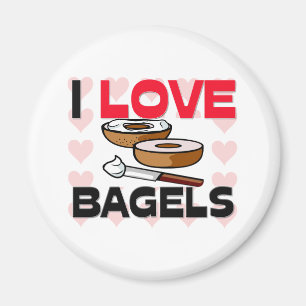 I Liebe-Bagel Magnet