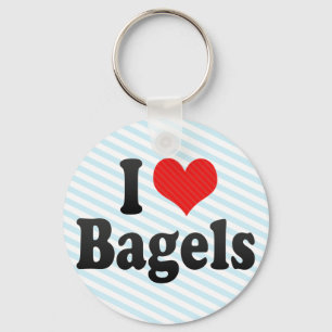 I Liebe-Bagel Schlüsselanhänger