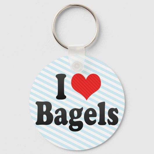 I Liebe Bagels Schlüsselanhänger (Vorderseite)
