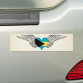 I Liebe Bahamas - Flügel Autoaufkleber (Auf Auto)