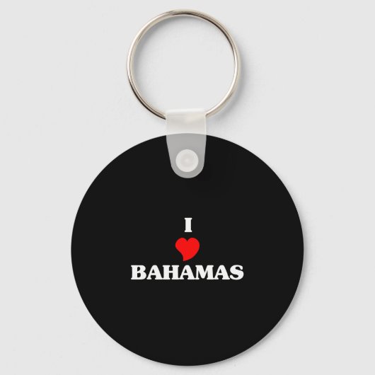 I Liebe Bahamas Schlüsselanhänger (Vorderseite)