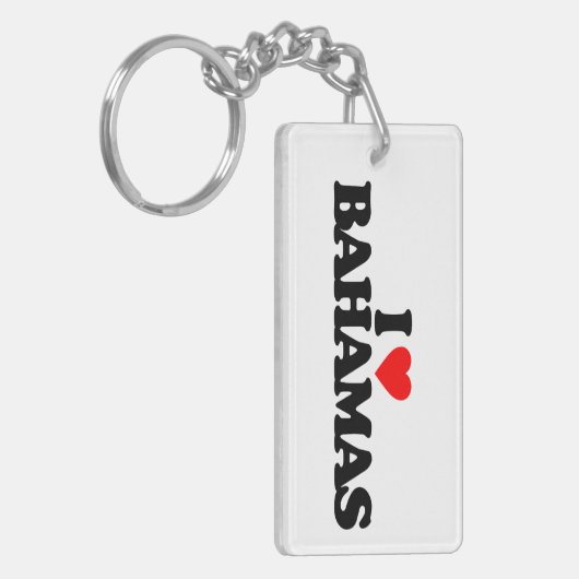 I LIEBE BAHAMAS SCHLÜSSELANHÄNGER (Vorderseite links)